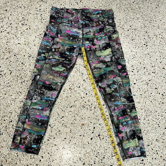 Lululemon Fast & Free high rise crop 23” paint drift multi 8 - Picture 5 of 7